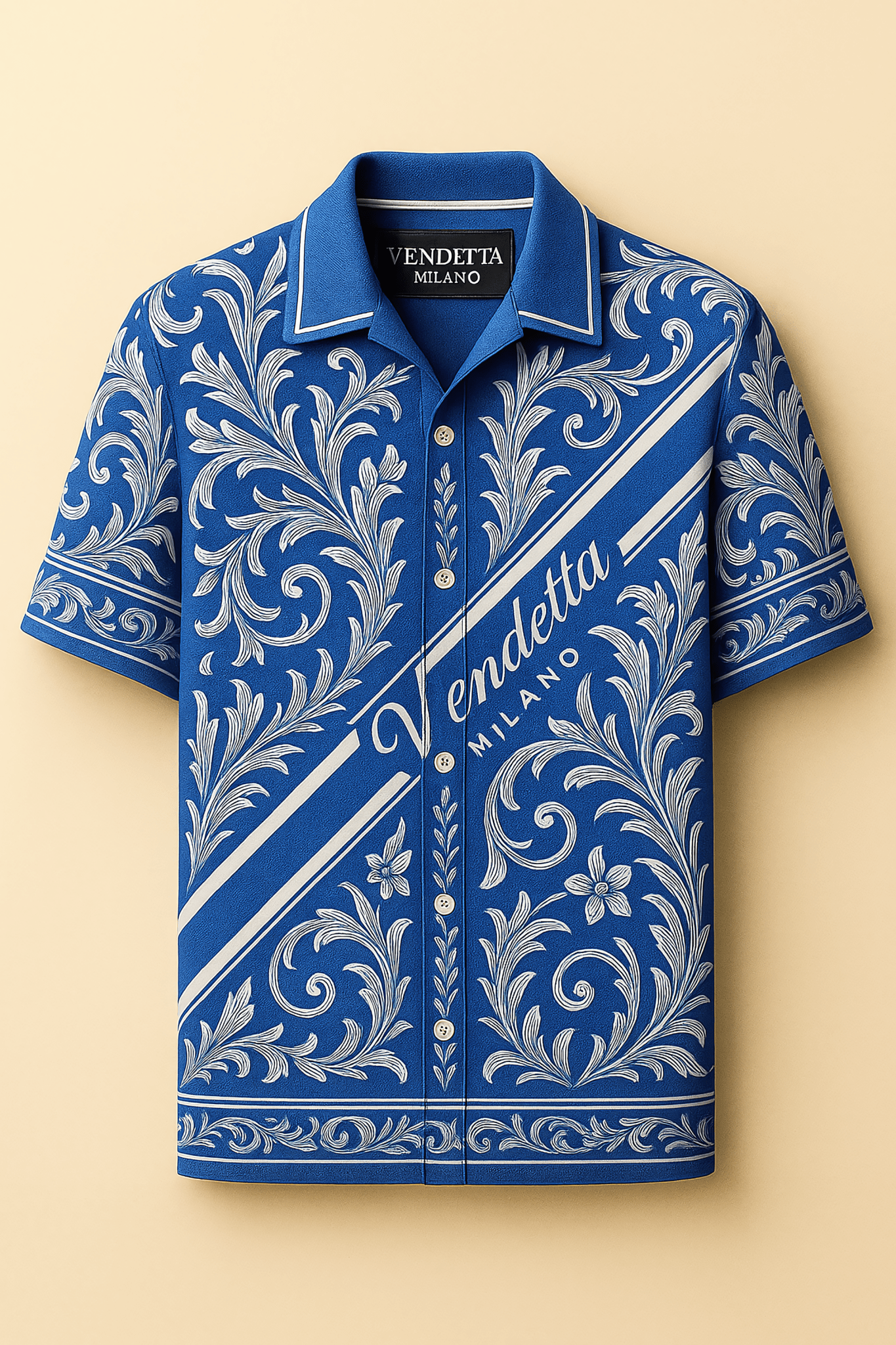 Vendetta Milano Azzurro Regale Hemd - Vendetta MilanoHemd