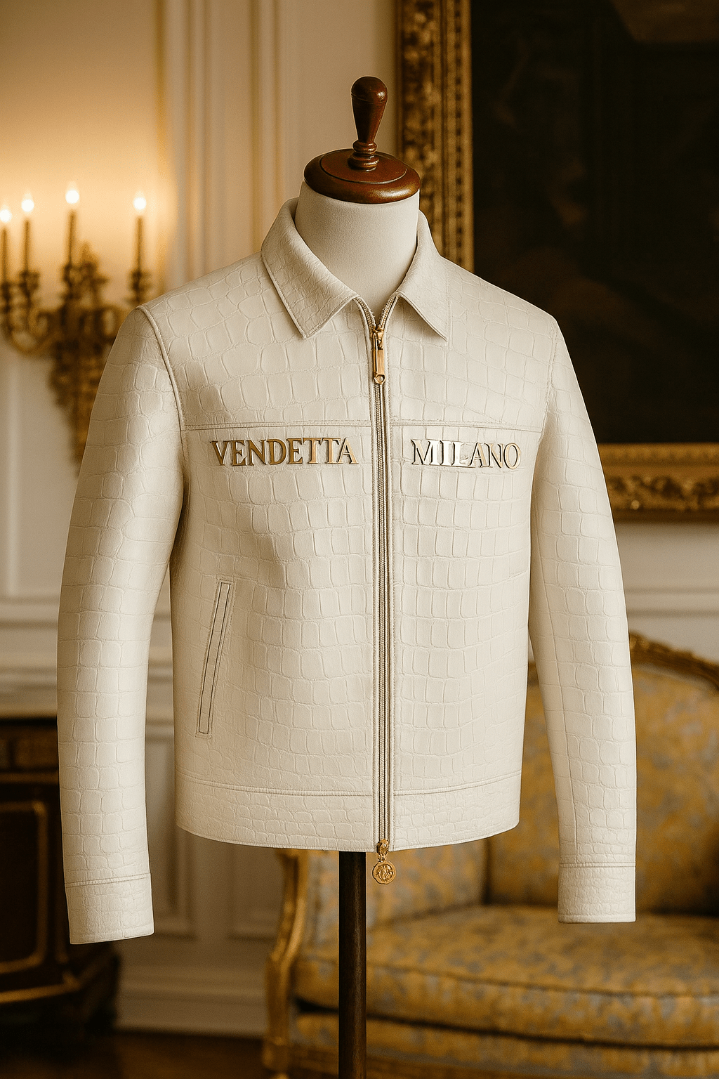 Vendetta Milano Lupo Bianco Jacke - Vendetta Milano