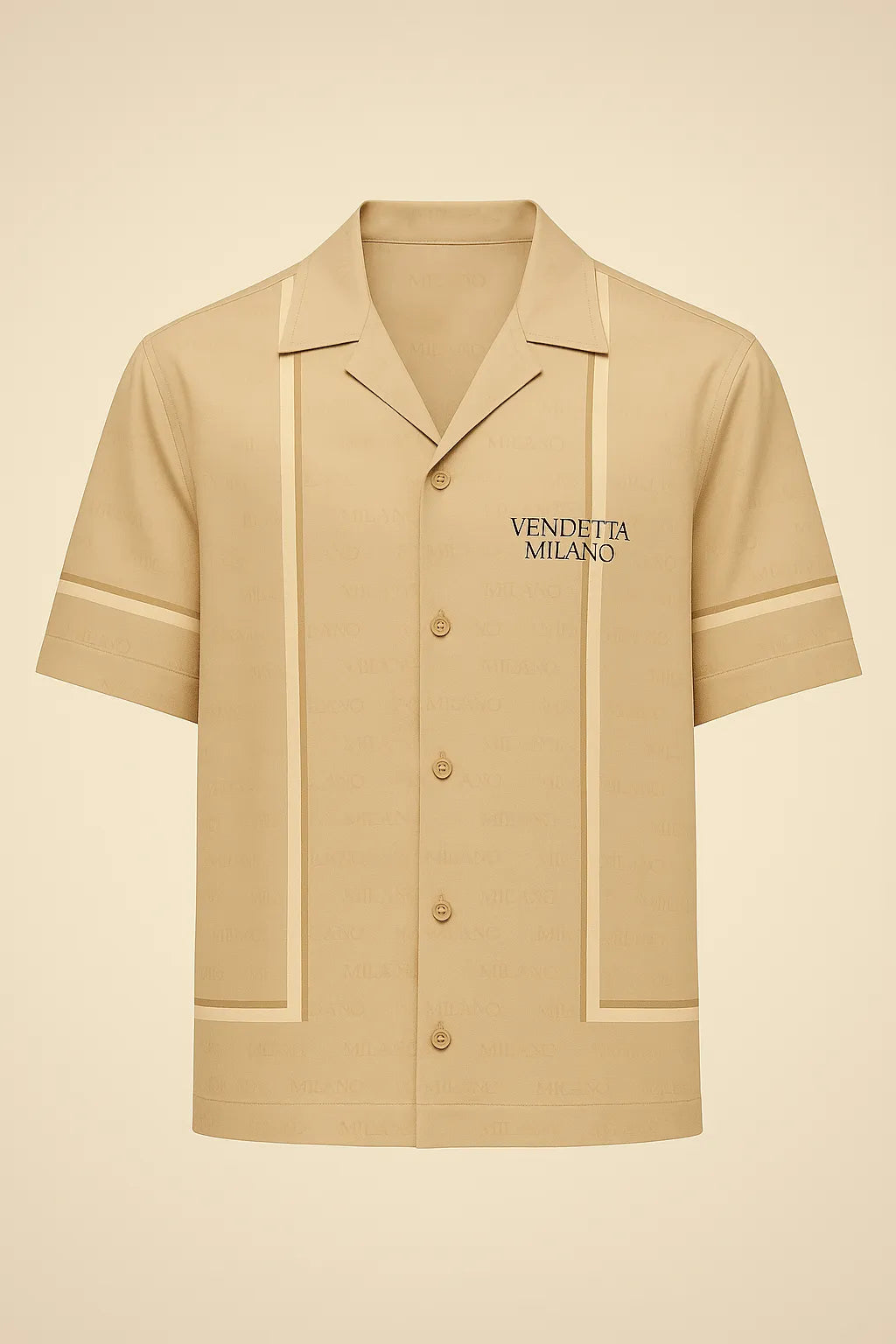 Vendetta Milano Sabbia Classico Hemd - Vendetta Milano