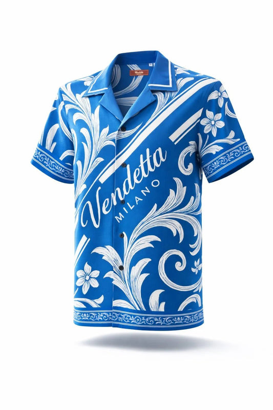 Vendetta Milano Azzurro Regale Hemd - Vendetta MilanoHemd