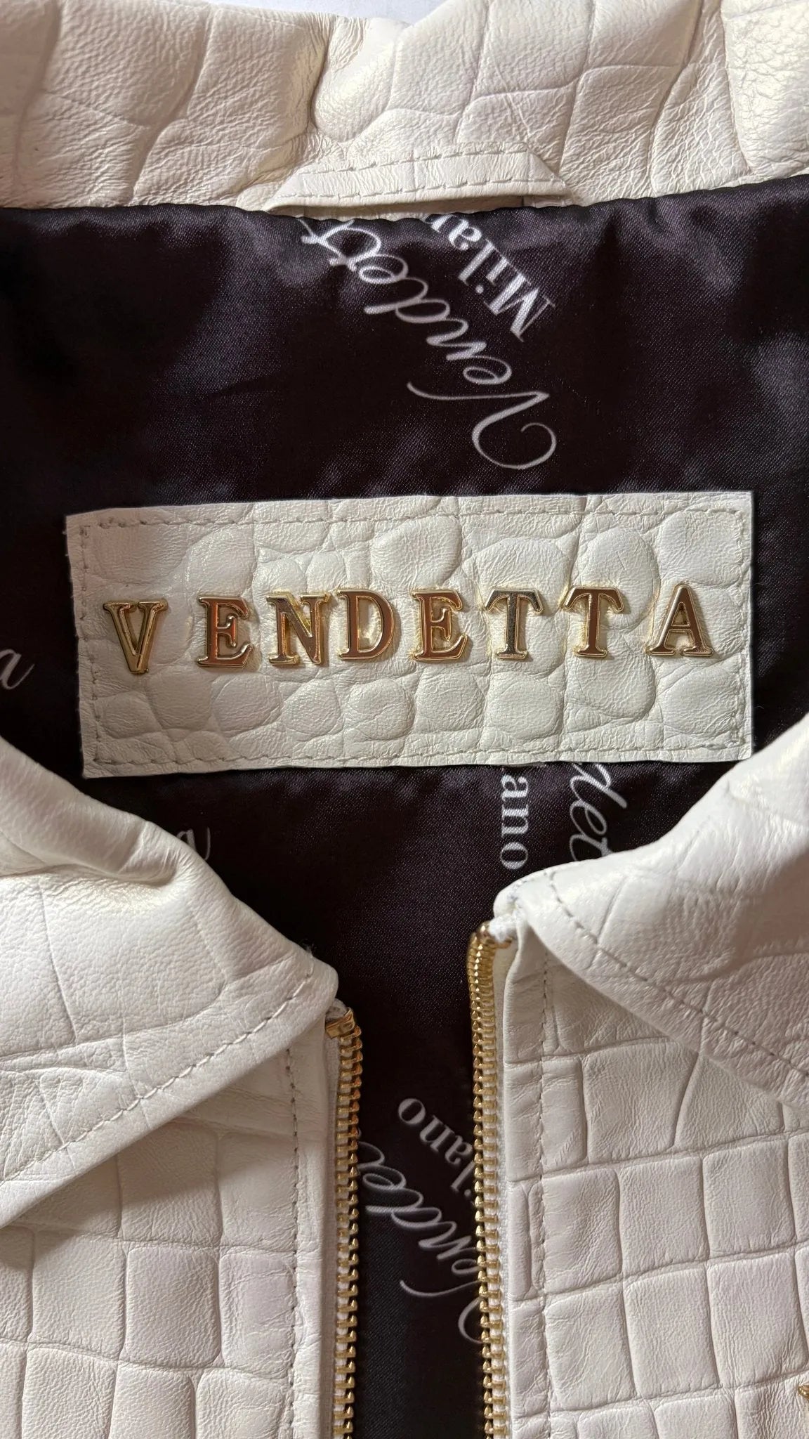 Vendetta Milano Lupo Bianco Jacke - Vendetta Milano