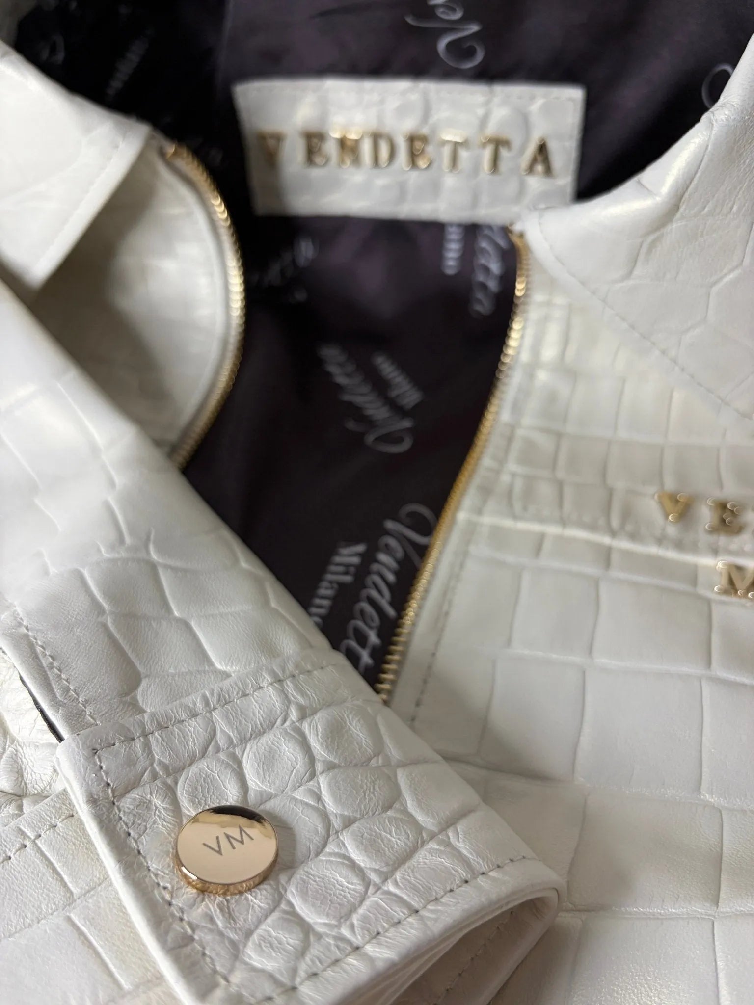 Vendetta Milano Lupo Bianco Jacke - Vendetta Milano