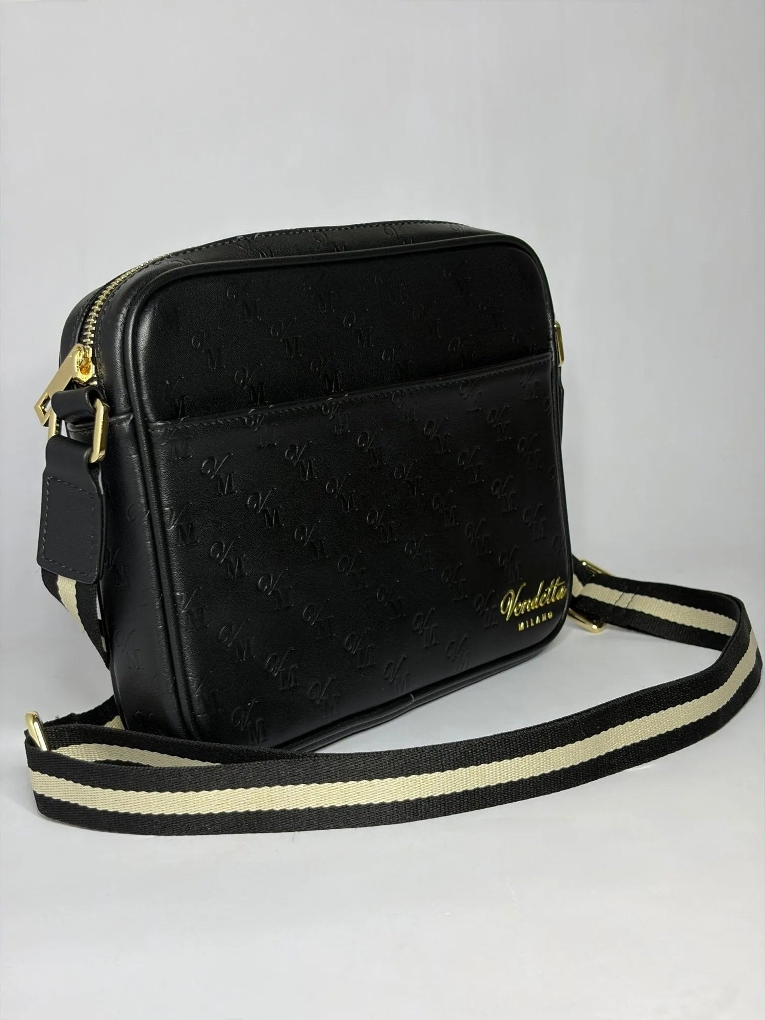 Vendetta Milano Nero Lusso Messenger Bag – Leder Herren - Tasche - Vendetta Milano