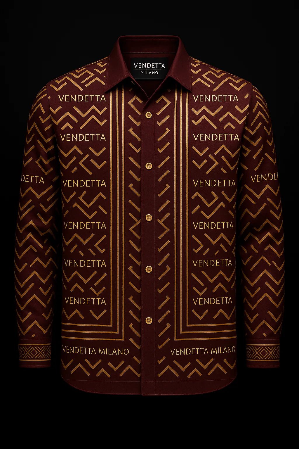 Vendetta Milano Rosso Imperiale Hemd - Vendetta Milano