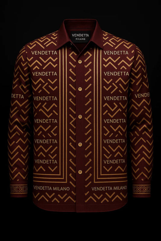 Vendetta Milano Rosso Imperiale Hemd - Vendetta Milano