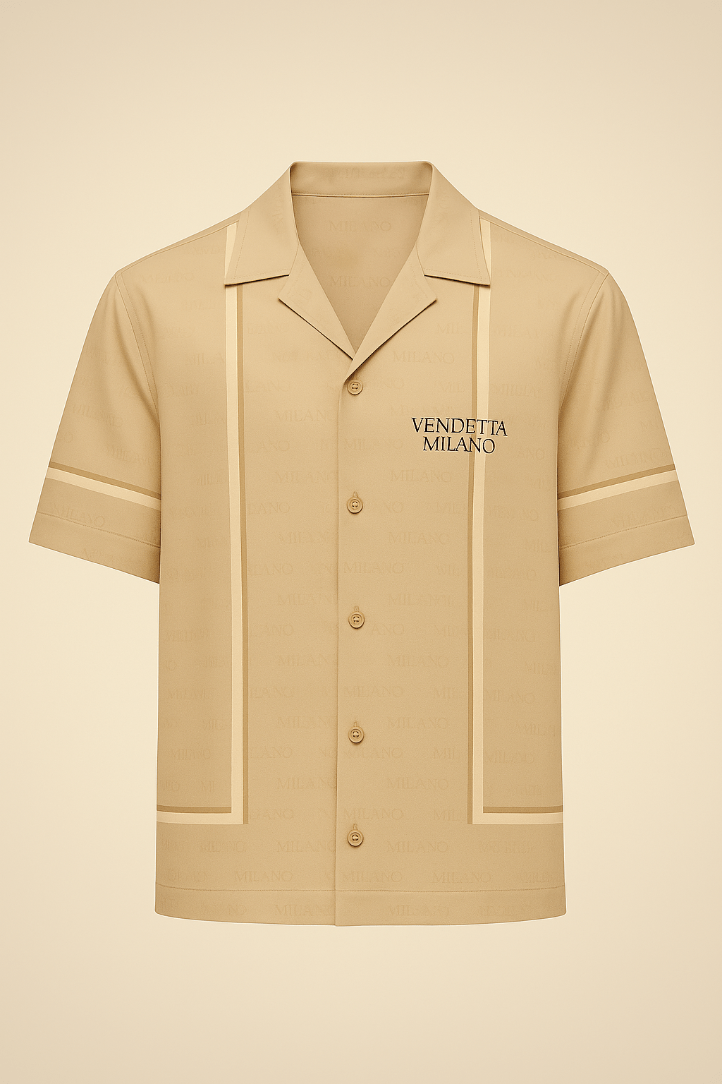 Vendetta Milano Sabbia Classico Hemd - Vendetta Milano