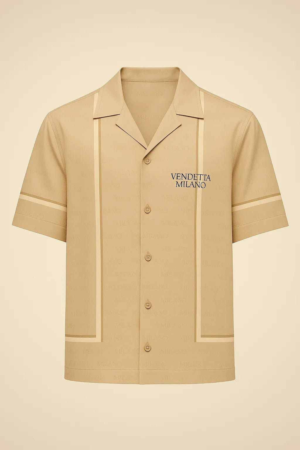 Vendetta Milano Sabbia Classico Hemd - Vendetta Milano